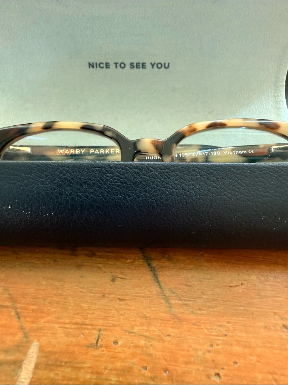 Warby Parker Beige and Brown Tortoiseshell Frames - Picture 5 of 9